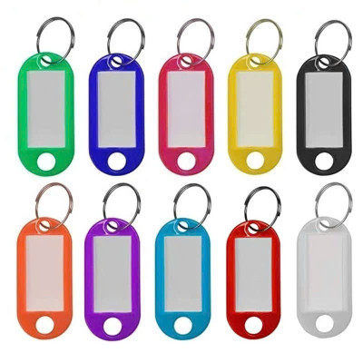 Combo 10 Thẻ Ghi Nhớ Nhãn Tag Name Gắn Móc Chìa Khóa Đánh Dấu Hành Lý Vali 5cmx2.2cm