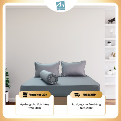 Bộ Ga Giường Cotton Cao Cấp MYM - Chất Liệu 100% Tự Nhiên | Bao Gồm 4 Món | Nhiều Màu sắc