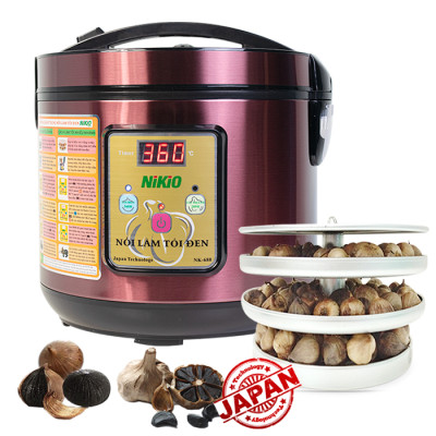 Máy Làm Tỏi Đen Nikio NK-688 - Nồi Ủ Tỏi Đen Cao Cấp, Công Nghệ Nhật Bản, Làm Tỏi Và Sấy Khô Tự Động, Tỉ Lệ Thành Công 99%, Tỏi Thơm Ngon Chuẩn Vị - Dung Tích 5 Lít, Làm Được 1.5 Kg Tỏi - Hàng Chính Hãng (5L) - Hàng chính hãng