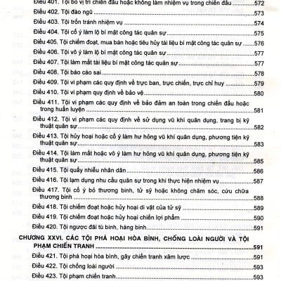 Phương Pháp Định Tội Danh Với 538 Tội Danh Trong Bộ Luật Hình Sự Năm 2015, Được Sửa Đổi, Bổ Sung Năm 2017