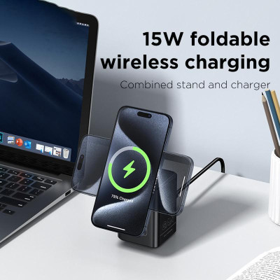 Bộ Sạc Nhanh 4 Trong 1 Pisen Desktop Magstation 45W