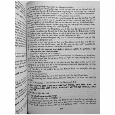 Sách Luật Đấu Thầu và Các Văn Bản Hướng Dẫn Thi Hành - Giải Đáp Về Nghiệp Vụ Đấu Thầu theo Nghị Định số 24/2024/NĐ-CP (V2426D)