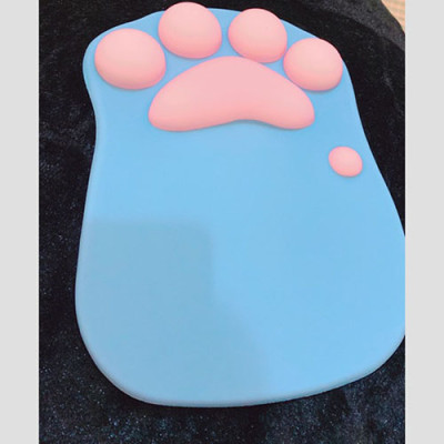 Miếng Lót Chuột Silicon CÓ ĐỆM TAY hình chân mèo - Hàng chính hãng / Hàng nhập khẩu