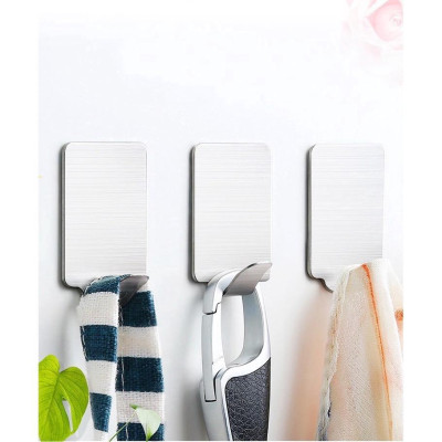 Móc Dán Tường Siêu Dính, Móc Treo Đồ Đa Năng, Móc Inox Siêu Chắc Chắn, Chịu Lực Tốt, Tiện Lợi, Taky Home 2001-2002
