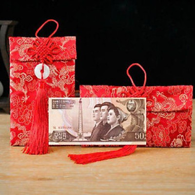 Túi gấm loại 50 Triều Tiên xưa sưu tầm, làm quà tặng