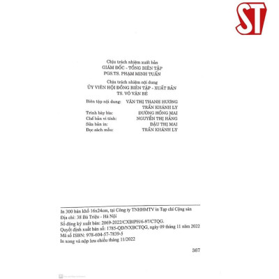 Sách - Kiểm Soát Tài Sản, Thu Nhập Của Đảng Viên Là Người Có Chức Vụ, Quyền Hạn Trong Bối Cảnh Mới ở Việt Nam - NXB Chính Trị Quốc Gia