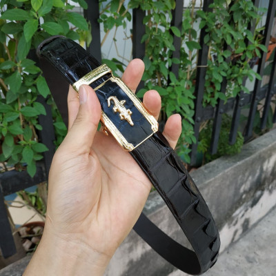 Dây Nịt Da Cá Sấu [DÂY LIỀN NGUYÊN CON] Da Lưng Cá Sấu Có Gù, Gai Và Vây Rất Đẹp