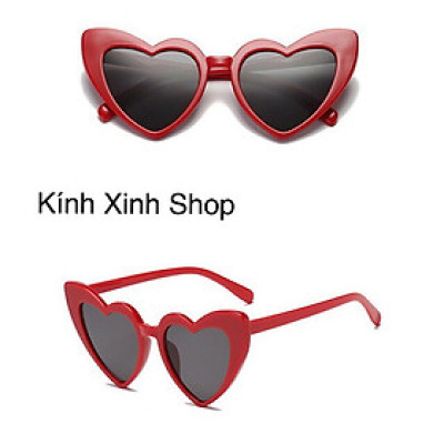 Kính râm thời trang hình trái tim ulzzang Hàn Quốc