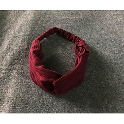 Băng đô turban len gân trơn