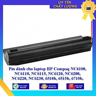 Pin dùng cho laptop HP Compaq NC6100 NC6110 NC6115 NC6120 NC6200 NC6220 NC6230 6510b 6515b 6710b 6710s 6715b - Hàng Nhập Khẩu  MIBAT107