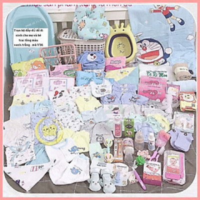 Combo trọn gói đồ dùng đi sinh cho mẹ và bé mã V36,Bộ sơ sinh 4 mùa cho bé trai,bé gái