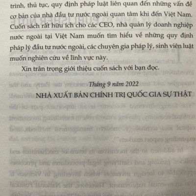 Góc nhìn luật sư Những quy định cần biết khi đầu tư vào Việt Nam