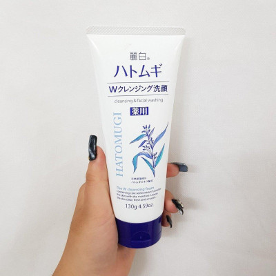 Sữa Rửa Mặt Tẩy Trang & Làm Sáng Da Hatomugi Hạt Ý Dĩ Nhật Bản (130g)