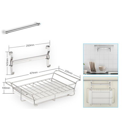 Combo kệ chén dĩa để bàn & thanh treo MOEN 