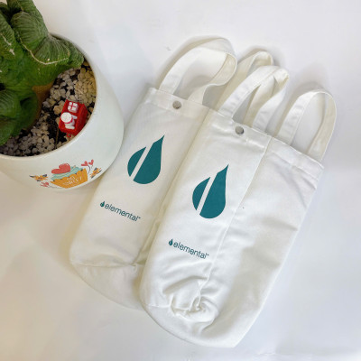 Túi Vải Canvas Đựng Bình Ly Cốc Giữ Nhiệt tiện lợi đi học đi làm đi chơi - ELEMENTAL