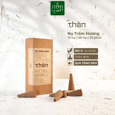 Nụ Trầm Hương Yên Loại Thân Sạch Tự Nhiên Ít Khói An Toàn Dùng Thiền Thờ Cúng Thư Giãn