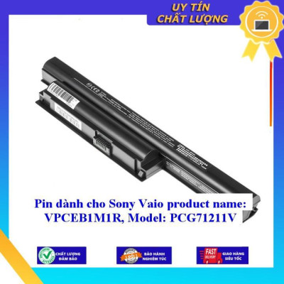 Pin dùng cho Sony Vaio product name: VPCEB1M1R Model: PCG71211V - Hàng Nhập Khẩu  MIBAT991