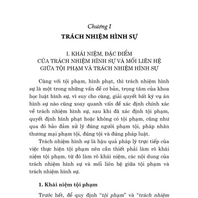 Trách Nhiệm Hình Sự Và Loại Trừ Trách Nhiệm Hình Sự