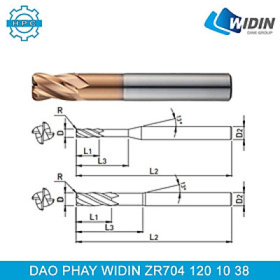 Dao phay Widin ZR704 120 10 38