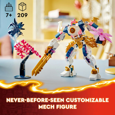 LEGO NINJAGO 71807 Đồ chơi lắp ráp Chiến giáp cơ khí của Sora (209 chi tiết)