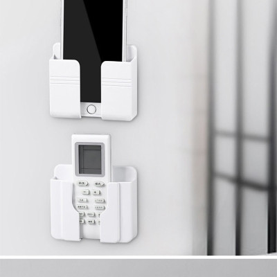 Giá, Kệ Dán Tường Để Sạc điện thoại, Remote Đồ Dùng Giá Đỡ Sạc Điện Thoại Có Móc Treo Giữ Dây Điện