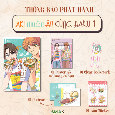 [Manga] [BL] Aki Muốn Ăn Cùng Haru - Tập 1 - Amakbooks