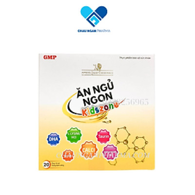 Siro Ăn ngủ ngon KIDSZONE Hộp 20 gói x 10ml