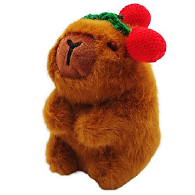 Móc Khóa Thú Bông Capybara 11 cm - WanLongDa 11116 - Đội Trái Cherry