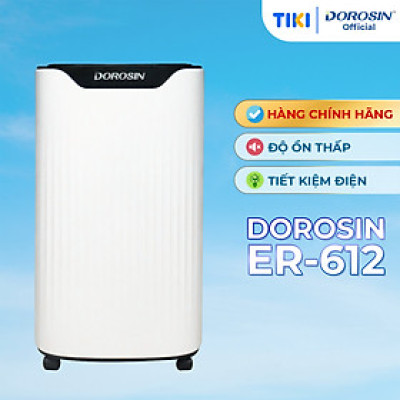 Máy hút ẩm gia dụng chính hãng Dorosin Airko 614 hàng chính hãng (15-35m2)/Công suất hút ẩm 14 lít /ngày - Cảm biến điện tử thông minh - Độ ồn thấp