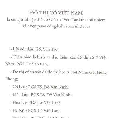 Đô Thị Cổ Việt Nam