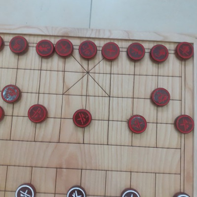 Bộ quân cờ gỗ nhãn 3,5cm x 1,2cm- 2 mặt