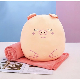 GỐI MỀN Phê Ngủ 3 Trong 1 - 4 Chiều Siêu Mịn Bộ Chăn Gối Văn Phòng Hàng Loại 1 Cao Cấp Gấu Xám Mền Mịn Thời Trang Thiết Kế Hiện Đại Xinh Xắn Độc Đáo Kiểu Dành Cho Nam Nữ
