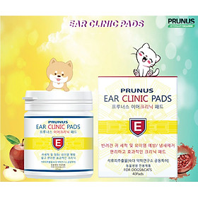 Miếng bông vệ sinh tai Prunus Ear Clinic Pads cho chó & mèo [ Hộp 40 pads ]