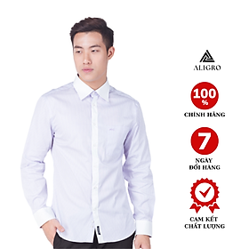 Áo Sơ Mi Nam Tay Dài Aligro Sọc Xanh ALGS009