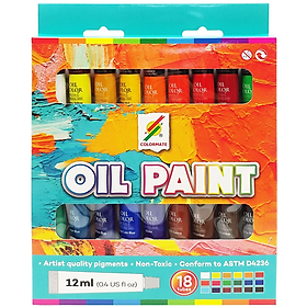 Colormate 18 Tuýp Màu Sơn Dầu