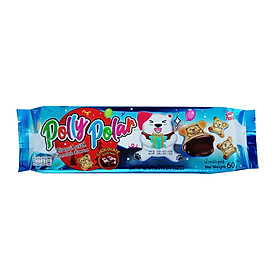 Bánh quy Polly Polar nhân kem sô cô la 60g