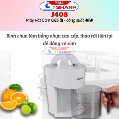 Máy vắt cam Sharp EJ-J408-WH - Hàng chính hãng