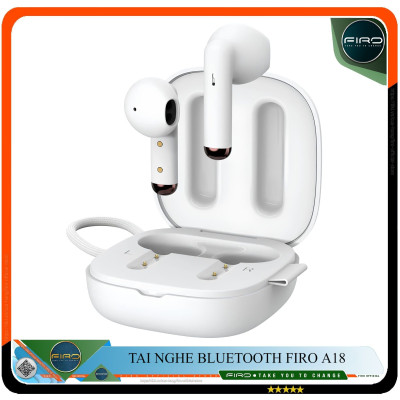 Tai Nghe Bluetooth Không Dây FIRO A18 - Tai Nghe FIRO A18 Bluetooth V5.3 - Điều Khiển Cảm Ứng Thông Minh - Công Nghệ Kháng Nước IPX5 - Tai Nghe Bluetooth Giảm Tiếng Ồn FIRO A18 - Phù Hợp Với Tất Cả Dòng Máy - Hàng Chính Hãng