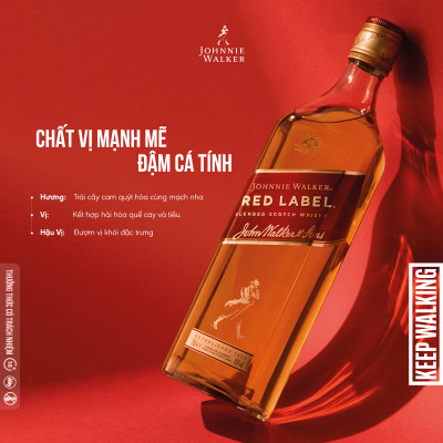 Hộp quà combo 2 chai rượu Johnnie Walker Red Label Blended Scotch Whisky 40% 750ml