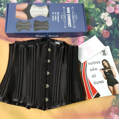 Đai nịt bụng Corset (gen siết giảm eo) 26 xương thép nhập khẩu chính hãng Italy