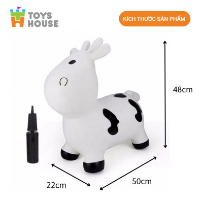 Thú nhún trẻ em cao cấp Toyshouse PA1012 - Tiêu chuẩn Xuất khẩu Mỹ (ASTM) và Châu Âu (EN71)- Đồ chơi vận động cho bé từ 8 tháng