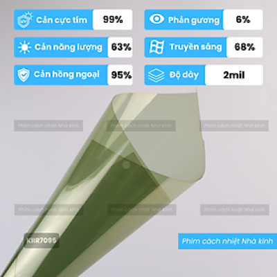 Phim dán kính trong suốt (Không mất tầm nhìn), chống nóng siêu cao cấp  Hàn Quốc - Cản nhiệt cực cao, Chống chói mắt, cắt UV đến 99,9%