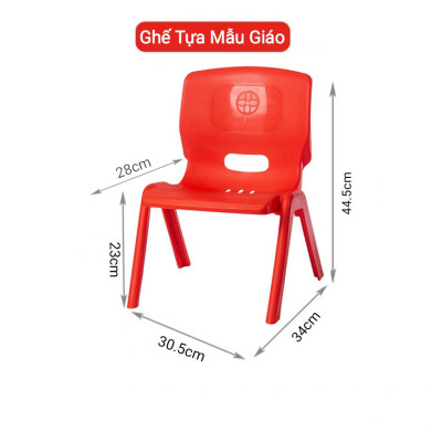 Ghế nhựa trẻ em - ghế tựa mẫu giáo cao cấp chắc chắn tiện lợi cho bé ngồi học ( chống gù lưng )