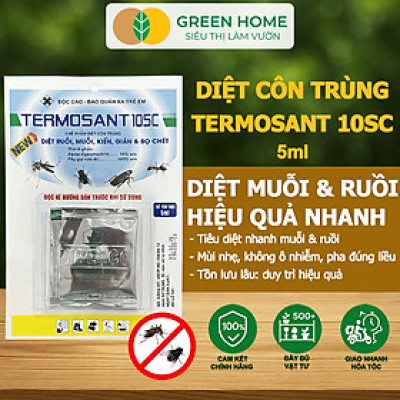 Thuốc Diệt Muỗi GreenHome, TERMOSANT 10SC, Gói 5ml, Chính Hãng, Hiệu Quả Nhanh, An Toàn Khi Sử Dụng