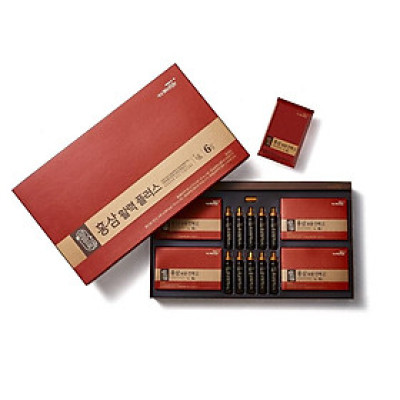 Nước Hồng sâm & Hắc sâm Daesang Wellife Hàn Quốc Black Ginseng Royal Treasure Vital Plus Set 20ml x 10chai + 40ml x 20gói