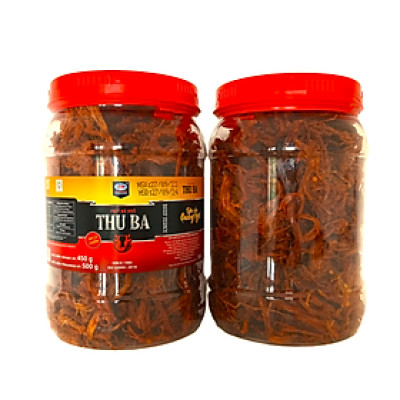Combo 2 hộp khô bò xé sợi (hộp plastic) mỗi hộp 500gr ăn vặt, đu đủ trộn, ăn với mì tôm, uống bia
