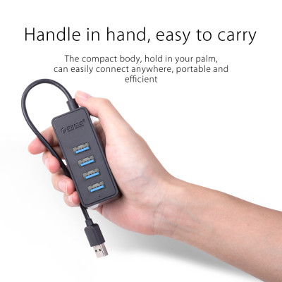 Hub USB 3.0 Orico 4 Cổng W5P-U3 - Hàng Chính Hãng