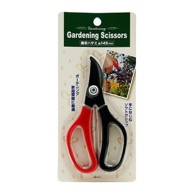 Combo 2 kéo cắt tỉa cành cây lưỡi cong Echo Metal 145-40mm + cây cào đất 3 chân - made in Japan