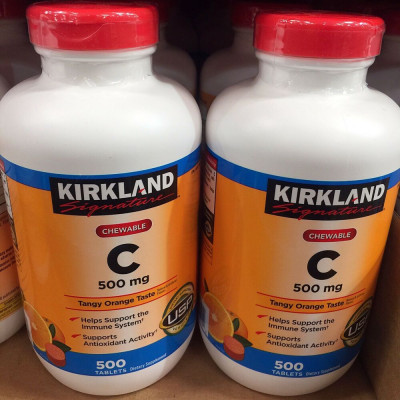 Vitamin C Kirkland Signature Mỹ tăng sức đề kháng, thức đẩy sẩn xuất collagen tự nhiên, sáng da, nhanh lành bệnh (bệnh) - OZ Slim Store