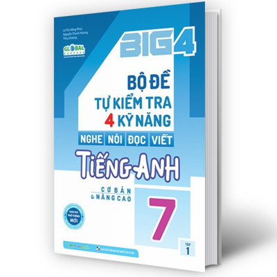 Sách - Big 4 Bộ Đề Tự Kiểm Tra 4 Kỹ Năng Nghe - Nói - Đọc - Viết Tiếng Anh Cơ Bản Và Nâng Cao Lớp 7 - Combo 2 Tập - Megabook
